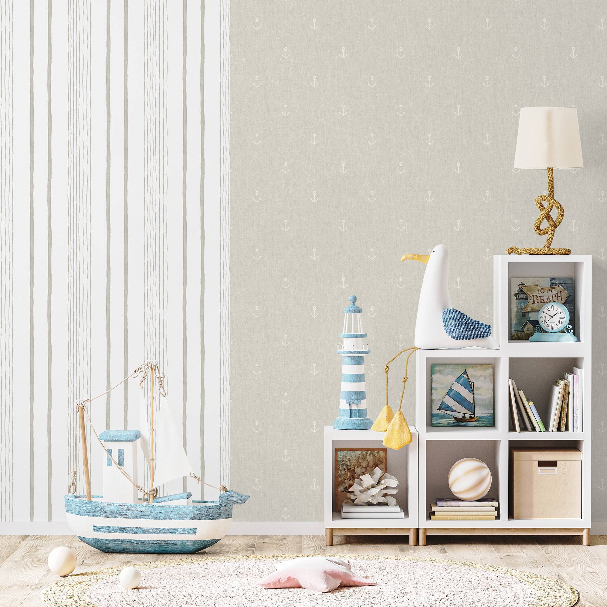 Designs Direct Hand Drawn Stripe Wallpaper